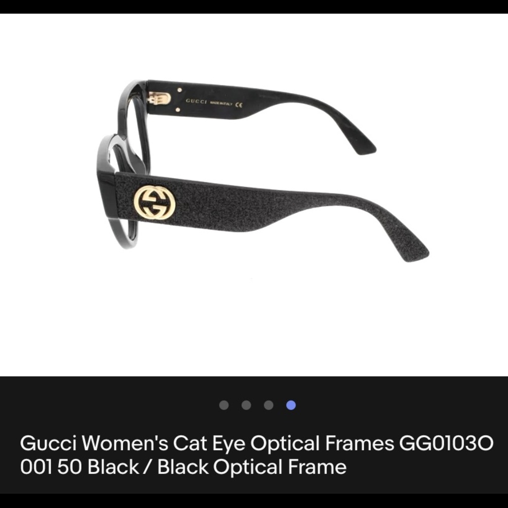 Gucci Women's Cat Eve Optical Frames GG01030
001 50 Black / Black Optical Frame
